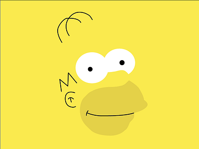 Minimalist hero #3 Homer homer minimalist simpsons