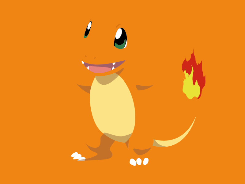 Minimalist hero #6 Charmander by Tristan Wrobel on Dribbble