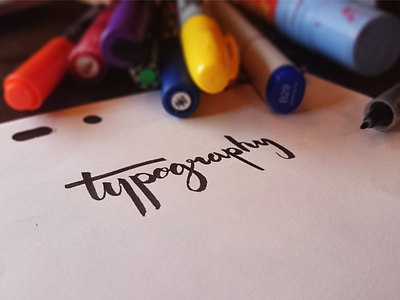 Typography practice brush pen calligraphy hand lettering lettering pilot futayaku type typography