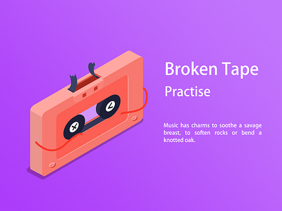 Broken Tape illustration web