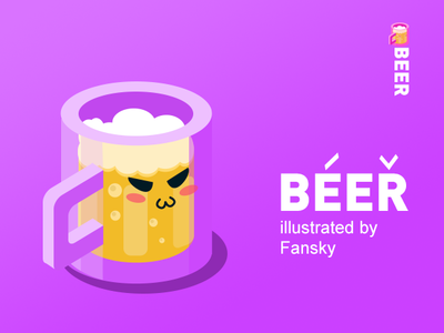 Beer design illustration