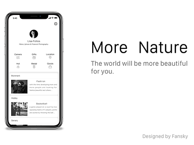 Iphonex app design ui