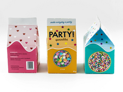 PARTY! Sprinkles branding design package design packaging