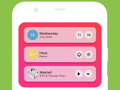 Widget for home design homescreen material ui widget