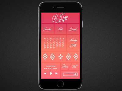 Pink Elegance app graphic design homescreen illustration interface mobile ui