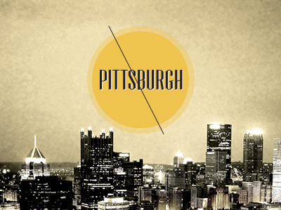 Pittsburgh, PA city logo photo pittsburgh yellow