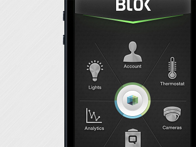 Blok Security App Navigation app blok interface nav navigation security ui