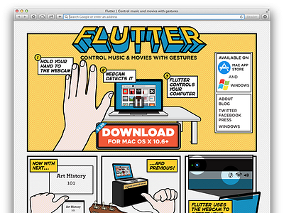 A new coat of paint cartoon comic flutter redesign website
