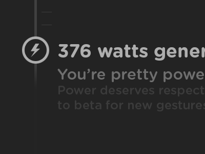 376 watts generated gamification power watts