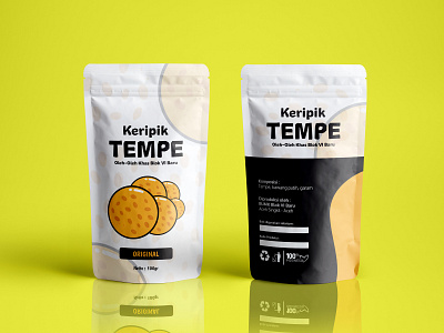 Keripik Tempe brand branding design designer flat logo minimal packagedesign packaging design