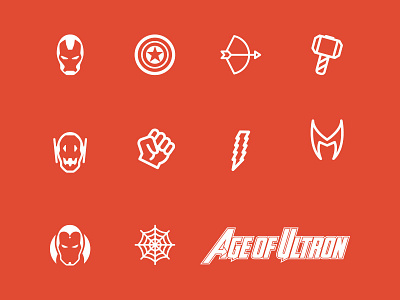 Avengers Age of Ultron Icon Set age of ultron avengers black widow captain america hawkeye icon set incredible hulk iron man quicksilver scarlet witch thor vision