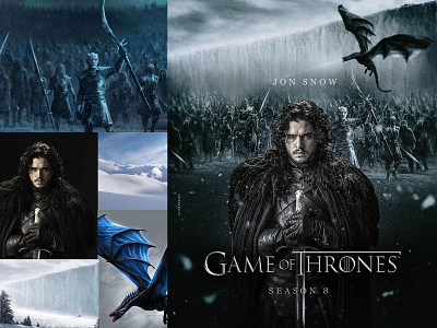 Game of Thrones design photoshop poster serie