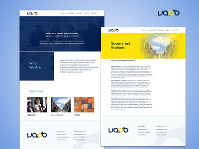 VAOB Group Website corporate identity design ui ux website