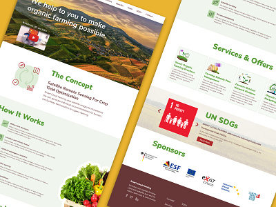 Smart Cloud Farming Website Redesign Concept
