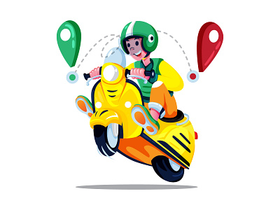 Fun Riding art artwork branding design flat design flat illustration flat vector illustration graphic design il illustration