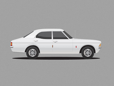 Ford Cortina Mk3 1600 car cortina flat ford illustrator retro vector vintage white