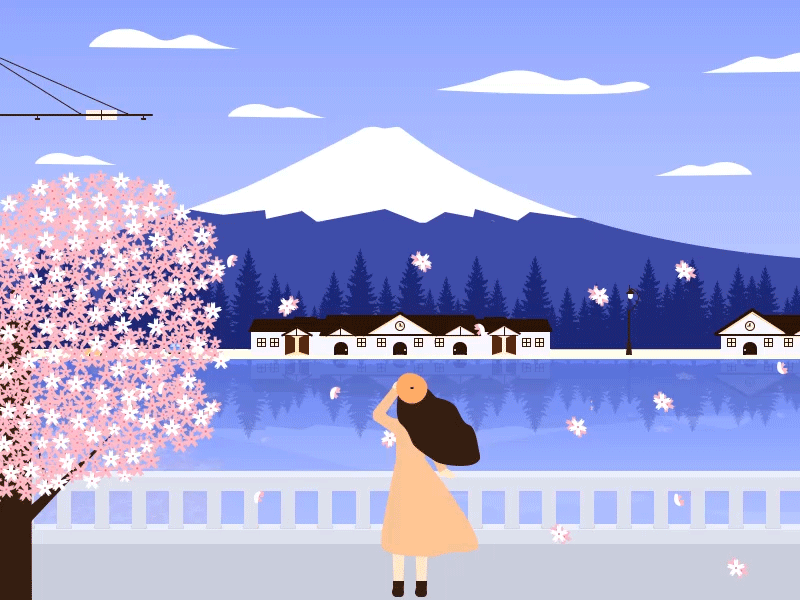富士山 插图 设计