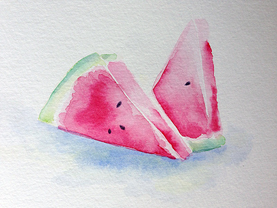 watermelon fruit painting watercolor watermelon