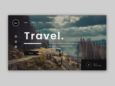 The Trip concept design dribbble dribbble best shot explore figma shot travel trip ui uidesign uiux ux uxdesign web webdesign website website design