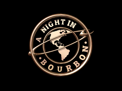 Bourbon 3D Logo 3d logo animated