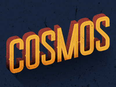 Cosmos design illustration typography vintage