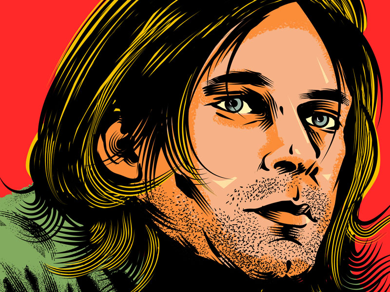 Kurt Cobain by Manuel Cetina on Dribbble