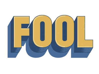 Fool design illustration typography