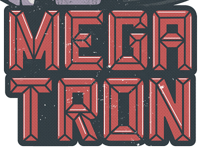 Megatron design illustration megatron typography
