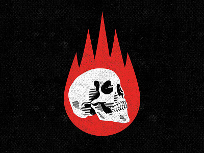 Burn it down illustration logo logo design skull art skull logo