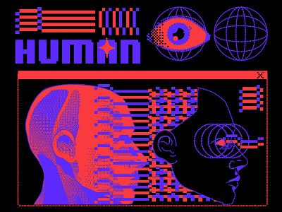 Human aesthetic graphic design illustration lofi