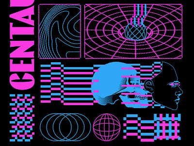 Centauri III aesthetic graphic design illustration lofi retro