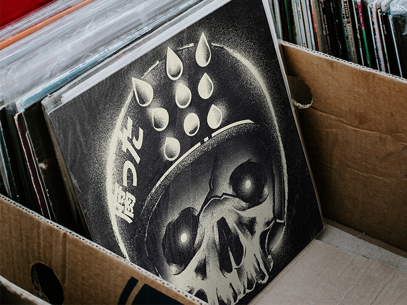 妖怪 aesthetic graphic design illustration vinyl cover vinyl record