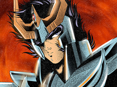 Ikki digital illustration graphic design illustration poster design saint seiya