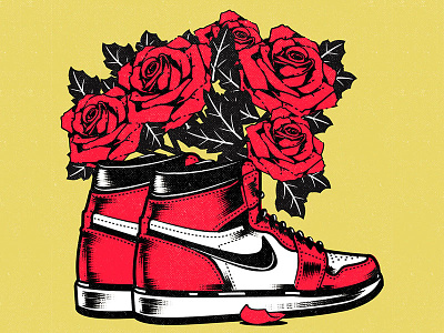 Jordan aesthetic graphic design illustration illustrator jordan lofi nike nike air nike air max roses