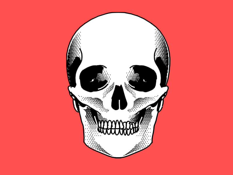 GLITCHER animation cartoon gif graphic design illustration skull