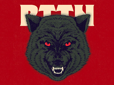 RTTN aesthetic branding cartoon character design graphic design illustration lobo logo poster ui vector wolf