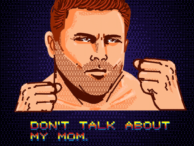 We drop an #NFT tribute to the ultimate boxing champion animation gif bitcoin box canelo crypto design illustration nft