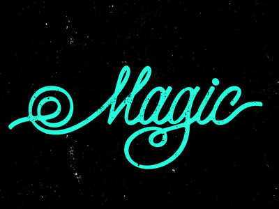 "Magic" design illustration lettering typography