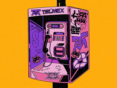 The end is here aesthetic cover cyberpunk design future graphic design illustration lofi music phone punk telephone vector vinyl