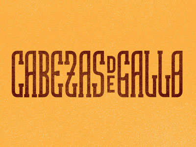 Cabeza de Gallo Font design font illustration logo typography