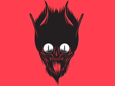 Krampus cartoon character culture design gore illustration pop skull vector