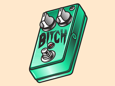 Bitch Bite Pedal cartoon character culture design gore illustration pop vector