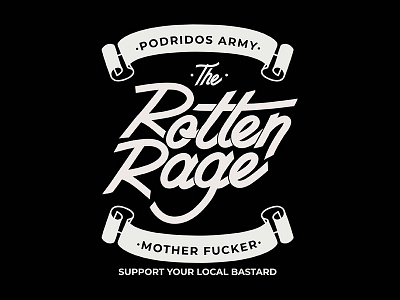 Rotten Rage design graphic design illustration lettering type