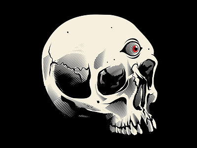 Skull adobe cartoon character culture design digital draw gore graphic design illustration illustration digital illustrator pop skull stay rotten texture typography vector vector art vintage