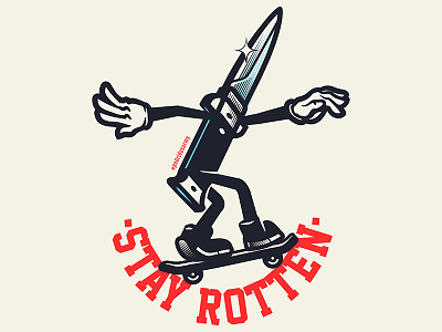 Stay Rotten adobe cartoon character culture design digital graphic design illustration illustration digital illustrator pop stay rotten sticker sticker set texture vector vector art