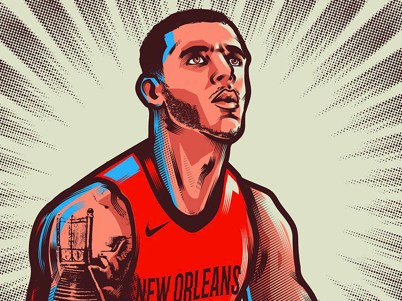 Lonzo Ball by Manuel Cetina on Dribbble