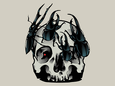 Dead adobe illustrator design digital graphic design illustration illustration digital illustrator skull stay rotten vector vector art vector illustration wacom wacom intuos