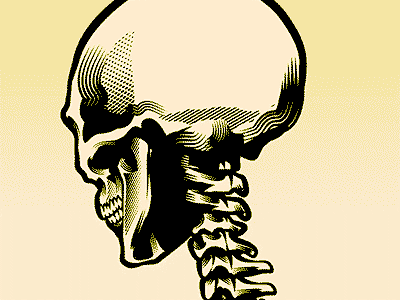 Dead animated gif animation design gif graphic design illustration skull vector