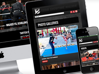 Responsive Site for MMA Fighter design responsive