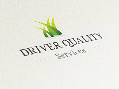 Driver Quality Services - Logo illustration logo organic type set